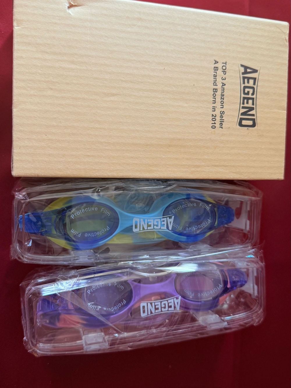 Kids Swim Goggles - Blue & Purple